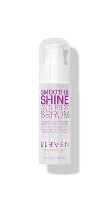ELEVEN AUSTRALIA Smooth &amp; Shine Anti-Frizz Serum Lightweight Treatment for All Hair Types - 2 Fl Oz