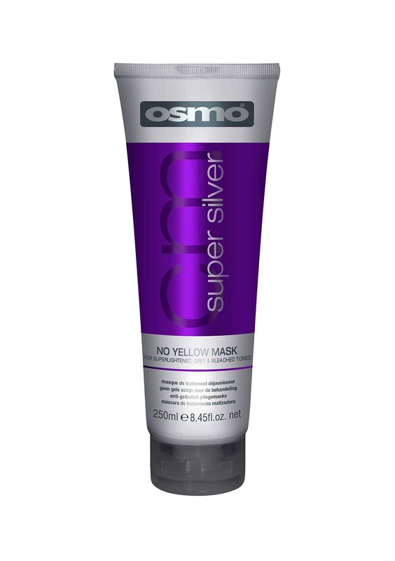Osmo Super Silver Mask Eliminates Yellow and Brassy Tones, Brightens Grey and White Hair, Keeps Hair Rich and Vibrant. Sulphate free. 8.45 fl oz.