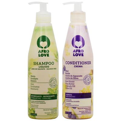 Afro Love Shampoo &amp; Conditioner 16oz Duo