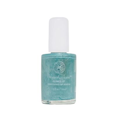 Honeybee Gardens Water-Based Nail Enamel, Surf&#39;s Up, Slight Iridescence &amp; Matte Aquamarine, Eco-Friendly, Odorless &amp; Vibrant Polish, 0.5 fl oz