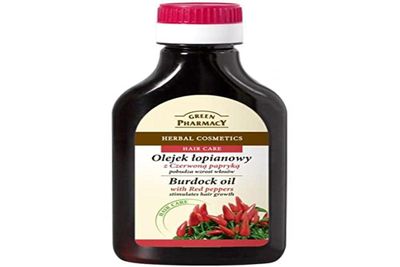 Elfa Pharm Natural Burdock-Root Oil with Red Peppers for Hair &amp; Scalp Stimulates Hair Growth, 3.38 Fluid Ounce