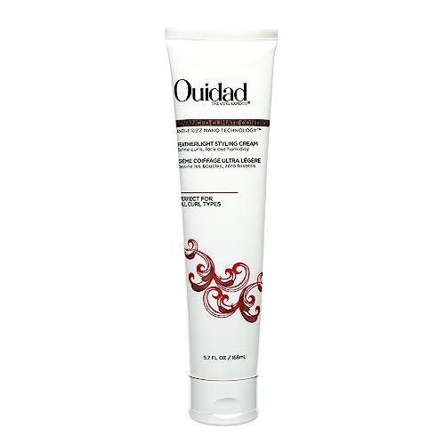 Ouidad Advanced Climate Control Styling Cream, 5.7 fl oz, Featherlight Curl Cream for Curly Hair, Shiny, Hydrated &amp; Frizz-Free Curls, Sulfates, Parabens &amp; Cruelty-Free Curly Hair Products