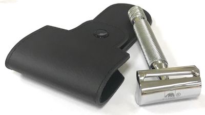 G.B.S Heavy Duty DE Slant Bar Safety Razor with Protective Case