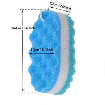 Tupalizy 3PCS Assorted Colors Soft Bath Sponge Body Scrubber for Bathing Exfoliating Shower Sponge for Women Men Family Cleaning Scrubbing Washing Foam Sponge Large with Robe for Hanging Bathroom