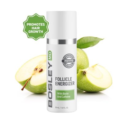 BosleyMD Follicle Energizer, DHT Blocker, Extra Strength Thinning Hair Treatment for Hair Loss and Hair Regrowth, Men and Women,1oz. and Value Kit (Packaging May Vary)