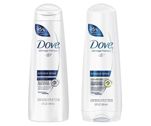 Dove Intense Repair Shampoo &amp; Conditioner Set, 12 Fl. Oz. Each