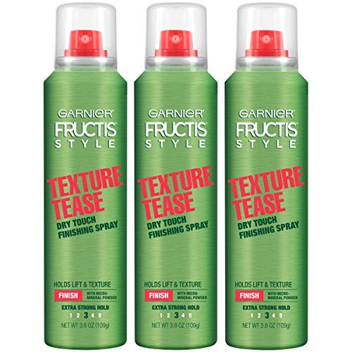 Garnier Hair Care Fructis Style Texture Tease Dry Touch Finishing Spray, 3.8 Ounce (Pack of 3)