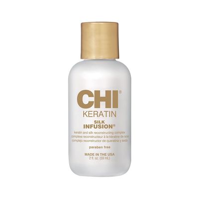 CHI Keratin Silk Infusion, Hydrating Hair Serum For Restoring Softness &amp; Shine, Helps Dry, Damaged Hair, Sulfate-free, 2 Oz