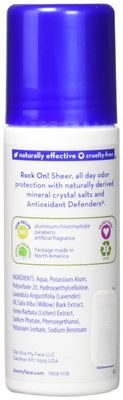 Kiss My Face Paraben Free Liquid Rock Roll-On Deodorant, Lavender, 3 Fl Oz (Pack of 2)