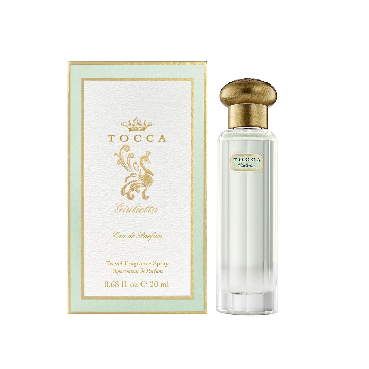 Tocca Women&#39;s Perfume, Giulietta Fragrance, 0.68 oz (20 ml) - Fresh Floral, Pink Tulips, Green Apple, Vanilla Orchid - Hand-Finished Bottle