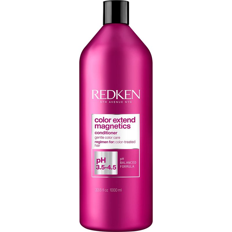 Redken Extend Magnetics Conditioner | For Color Treated Hair | Protects Color &amp; Adds Shine | With Amino Acid | Sulfate Free | 33.8 Fl Oz