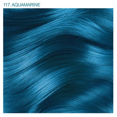Adore Semi Permanent Hair Color - Vegan and Cruelty-Free Blue Hair Dye - 4 Fl Oz - 117 Aquamarine (Pack of 2)