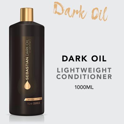 Sebastian Dark Oil Lightweight Conditioner Infused with Jojoba Oil and Argan Oil, 33.8 oz