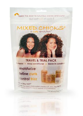 Mixed Chicks Travel &amp; Trial Pack - Shampoo, Deep Conditioner, Leave-in Conditioner, 2 fl. oz. each