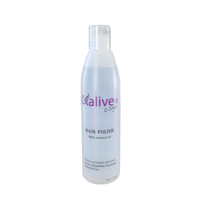 KALIVE Hair Polish with Coconut Oil - Nourishing, Smoothing, and Anti-Frizz Treatment for Frizzy, Dry, and Damaged Hair - 8 oz