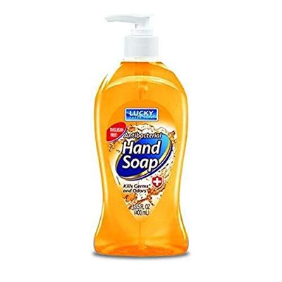 VWSVC Lucky Super Soft Liquid Hand Soap, Rose Petals, 13.5 Fluid Ounce, Pink,(Pack of 1)