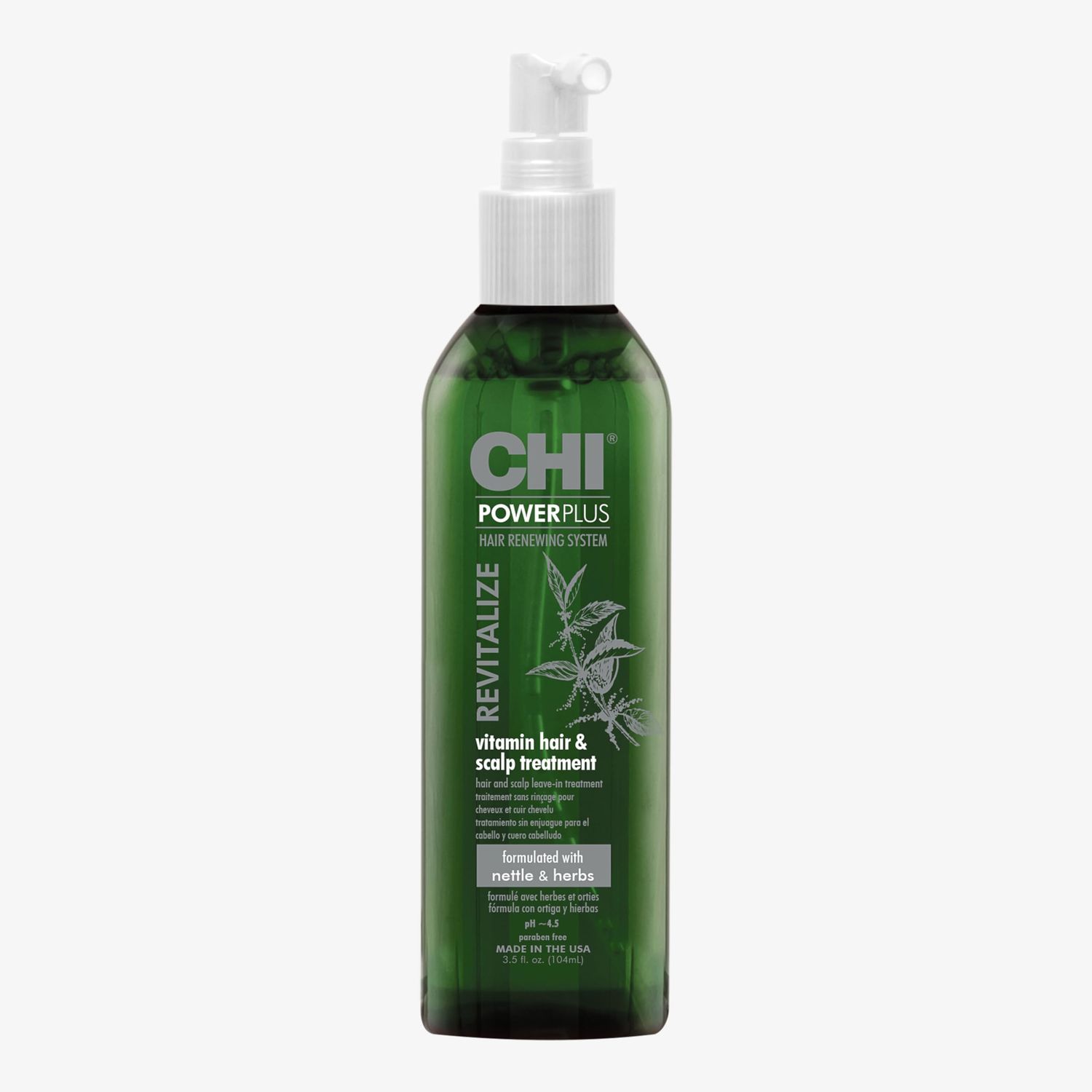 CHI Power Plus Revitalizing Scalp Treatment - Paraben and Gluten Free, 3 oz.