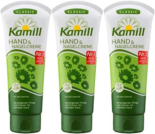 Kamill 3x100 ml Hand &amp; Nail Cream CLASSIC with BIO Camomile and Bisabolol | Germany