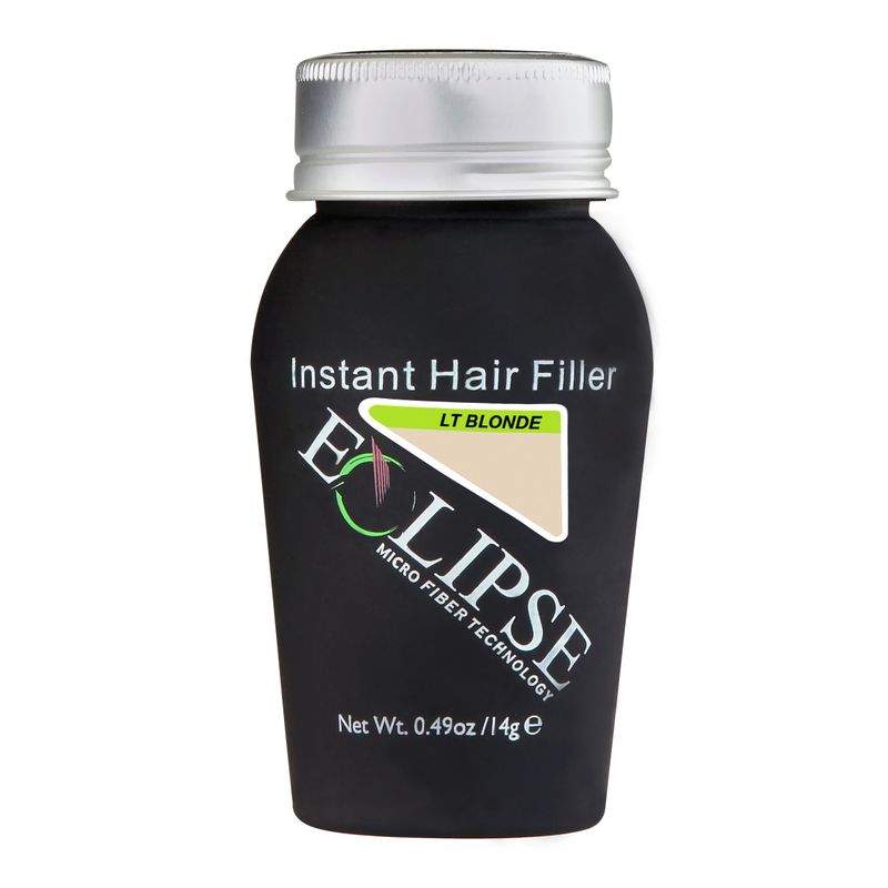 Eclipse Hair Fibers for Thinning Hair (LIGHT BLONDE) For Women &amp; Men - 100% Undetectable Fibers - 15g Bottle - Completely Conceals Hair Loss in 15 Seconds