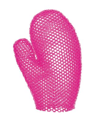 Supracor Stimulite Bath Mitt - Exfoliating Glove, Honeycomb Face and Body Scrubber, Spa and Shower Loofah, Firm Texture, Magenta