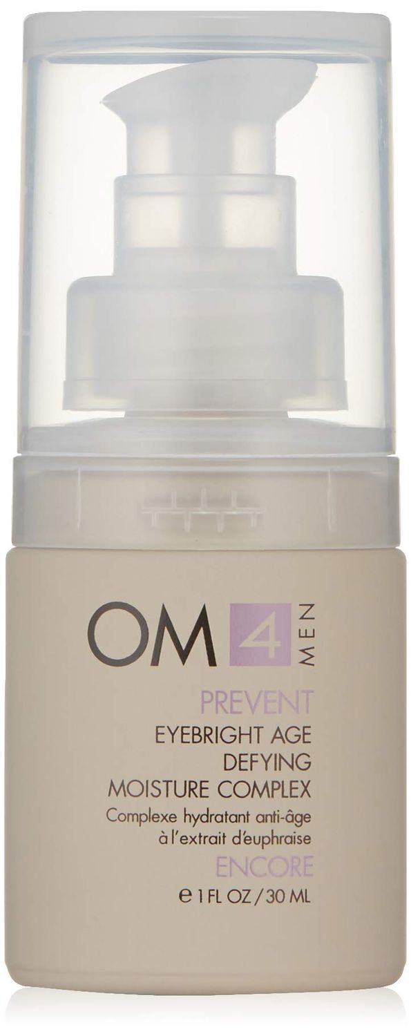 Organic Male OM4 Prevent: Eyebright Age Defying Moisture Complex Eye Cream - Mens Super Rich Eye Cream to Improve Hydration &amp; Dark Circles