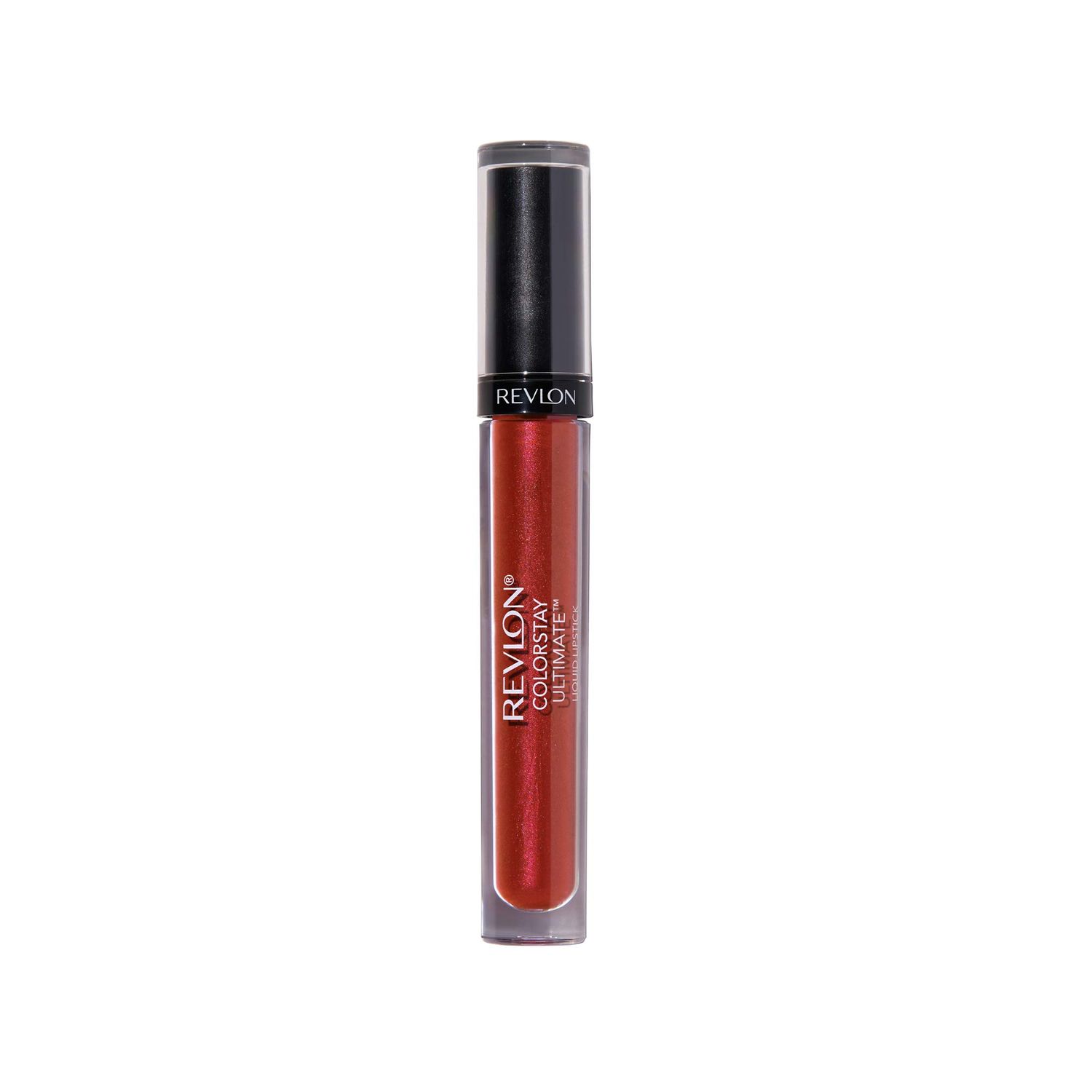 REVLON Liquid Lipstick, Face Makeup, ColorStay Ultimate, Longwear Rich Lip Colors, Satin Finish, 050 Top Tomato, 0.07 Oz