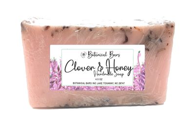 Botanical Bars Handmade Clover and Honey Soap Bar 4.5 oz