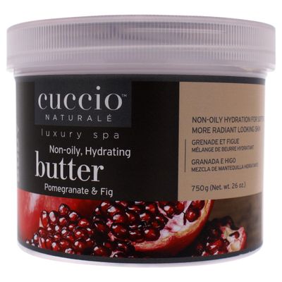 Cuccio Naturale Butter Blends - Ultra-Moisturizing, Renewing, Smoothing Scented Body Cream - Deep Hydration For Dry Skin Repair - Made With Natural Ingredients - Pomegranate &amp; Fig - 26 Oz