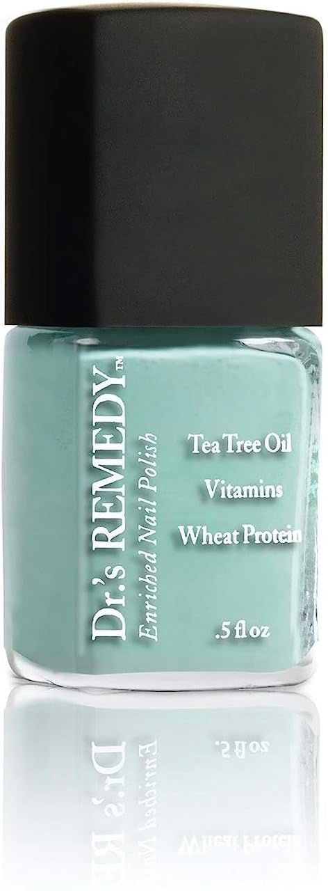 Drs Remedy Enriched Nail Polish: Non Toxic, All Natural, and Organic - Doctor Formulated: Strengthens, Restores, Heals, and Protects &#39;24-Free&#39; - TRUSTING Turquoise