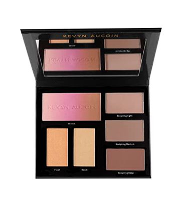 Kevyn Aucoin The Contour Book, The Art of Sculpting &amp; Defining Volume 3: Makeup artist palette. Defines facial features. Eyes, cheekbone, nose &amp; jawline. Highlighters to glow. All skin tones &amp; shapes.