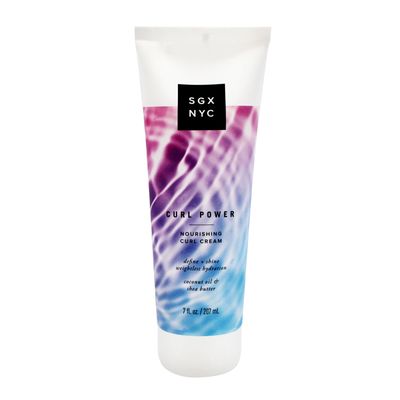 SGX NYC Curl Power Cream - Curly Hair Products for Frizz Elimination - Curl Cream with Coconut and Shea Butter for Curly and Wavy Hair - 7 oz