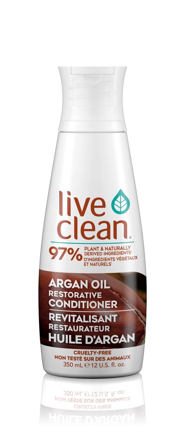 Live Clean Conditioner, Restorative Argan Oil, 12 Oz