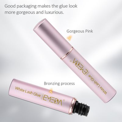 EMEDA Eyelash Glue for False Lashes Super Strong Hold Long Lasting 24H Waterproof Latex Free Best Lash Glue Eyes Strip White Clear Adhesive 5ml 0.17oz
