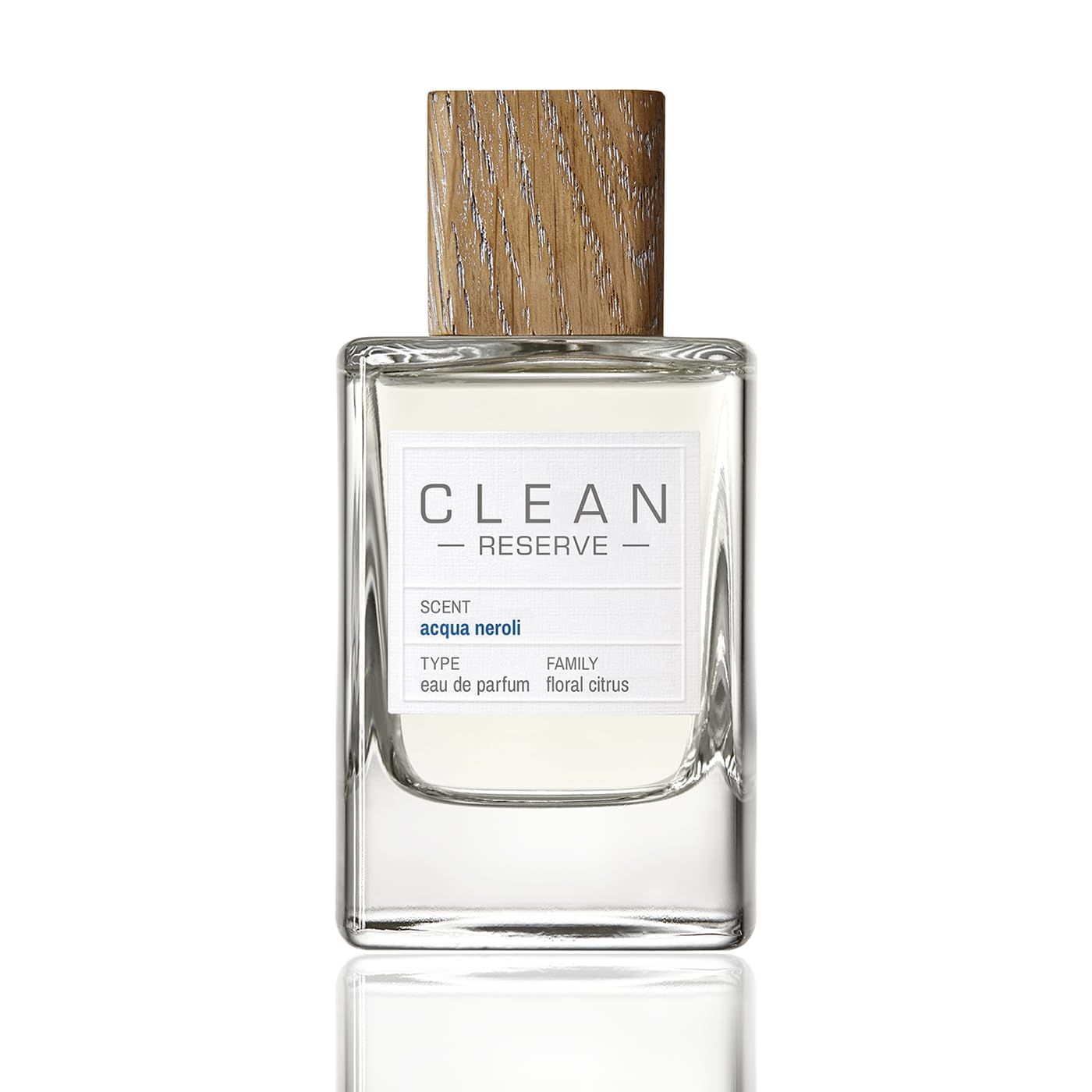 CLEAN RESERVE Acqua Neroli Eau de Parfum | Eco-Conscious &amp; Sustainable Spray Fragrance | Vegan, Phthalate-Free, &amp; Paraben-Free | 3.4 Fl Oz/100mL