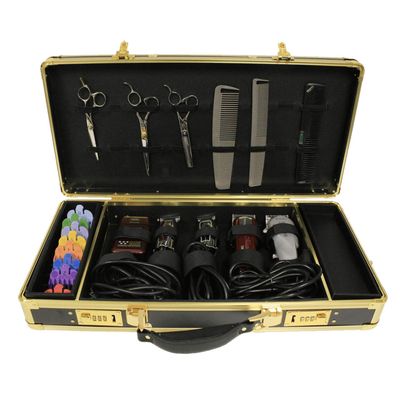 Hair Art Barber Case Black &amp; Gold