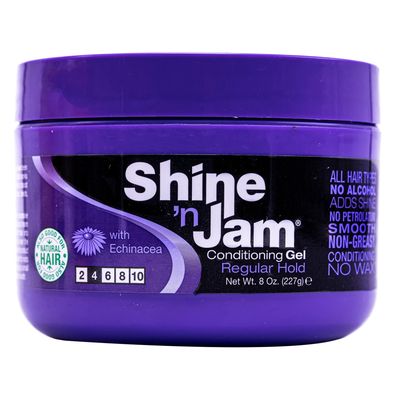 Ampro Shine &#39;n Jam Conditioning Gel, Regular Hold, 8 oz (Pack of 6)