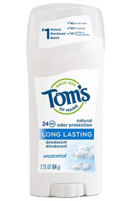 Toms Of Maine Natural Deodorant Stick Unscented, 2 Count