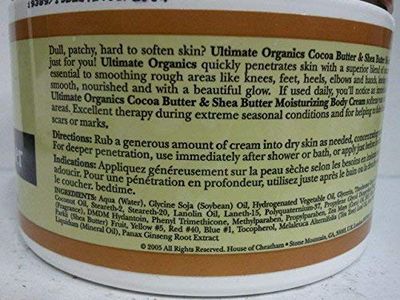 Ultimate Organic Cocoa Butter &amp; Shea 8 oz. Jar