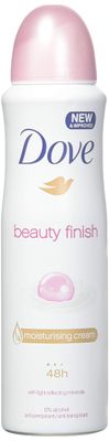 Dove Deodorant &amp; Anti-Perspirant, 150Ml=5.07Oz / Each (Pack of 6), 0% Alcohol, 24-48 Hr Protection (Beauty Finish)