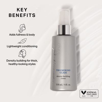 Kenra Platinum Thickening Glaze | Volumizing Styler | Adds Fullness &amp; Body | Lightweight Conditioning | Density Building For Thick, Healthy-Looking Styles | All Hair Types | 4 fl. Oz