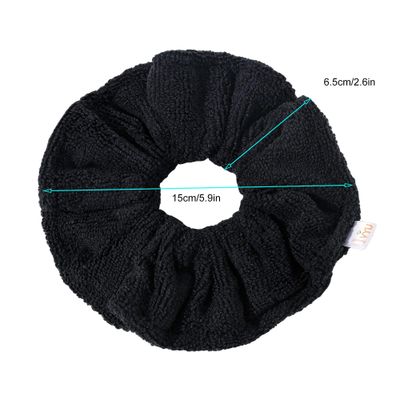 Ivyu Microfiber Hair Drying Scrunchies Towel Fiber Large Big Scrunchie for Curl Hair for Shower Wet Anti Frizz Hair Products Absorbent Fast Terry Cloth Sleep Scrunchy