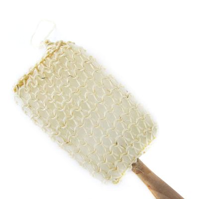 Treasure Gurus Wood Handle Stick Shower Loofah Exfoliating Bath Sponge Back Scrubber Body Washer
