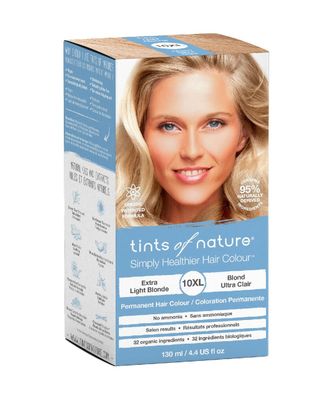 Tints of Nature 10XL Extra Light Blonde Permanent Hair Dye, Nourishes Hair and Covers Greys, Ammonia-Free, 130ml