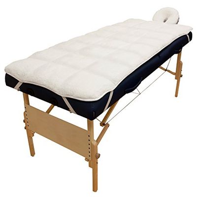 Body Linen Abundance Deluxe Quilted Fleece Massage Table Pad Set. Includes Face Cradle Cover &amp; Table Pad. Microfiber Fleece is Lint Free, Super Soft &amp; Cushy.