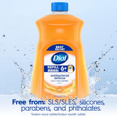Dial Antibacterial Liquid Hand Soap Refill, Gold, 52 fl oz Pack of 3