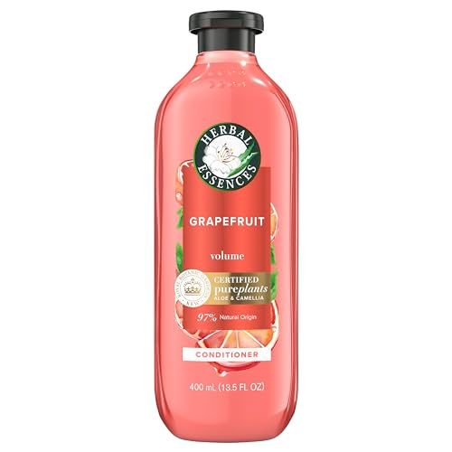 Herbal Essences Grapefruit Volumizing Conditioner, 13.5 Fl Oz, with Certified Camellia Oil and Aloe Vera, For All Hair Types, Especially Fine Hair