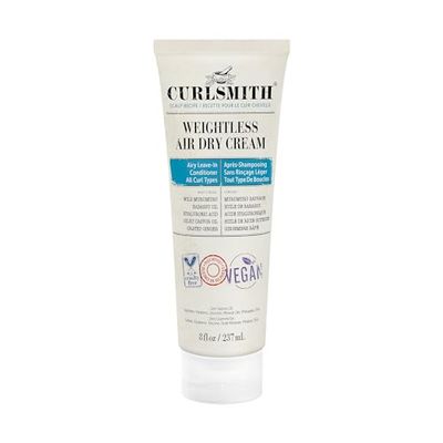 CURLSMITH - Weightless Air Dry Cream - Vegan Leave-In Conditioner for Any Hair Type, Smooths Hair (8 fl oz)
