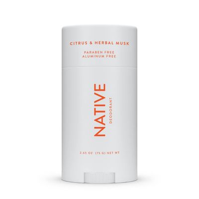 Native Deodorant | Natural Deodorant for Men, Aluminum Free with Baking Soda, Probiotics, Coconut Oil and Shea Butter | Citrus &amp; Herbal Musk