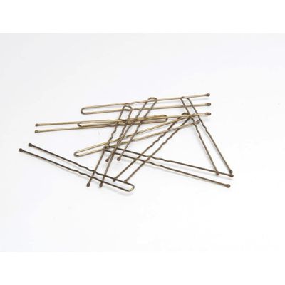 Diane 3 Bronze Hair Pins for Women, Girls, Hairdressing, Salon, U Shaped Hair Pins with Ball Tips for Securing Updos, Buns, Braids, and Everyday Styles, 1 lb. (Approximately 400 Pins)