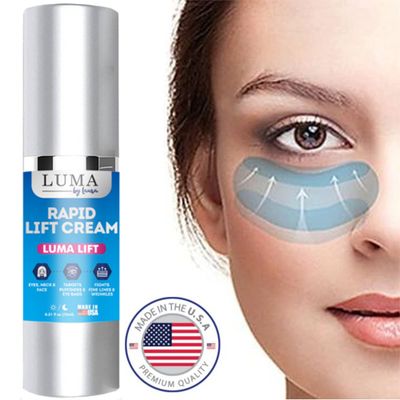 Instant Eye Cream for Dark Circles and Puffiness, Eye Bags &amp; Anti Wrinkle Eye Cream - Plant-Based Serum with Fast-Acting Ingredients - Tightens and Sculpts Skin - Made in USA - 0.5 fl oz